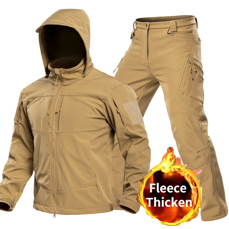 Outdoor Sport Jacket - Combinaison tactique softshell pour homme, veste