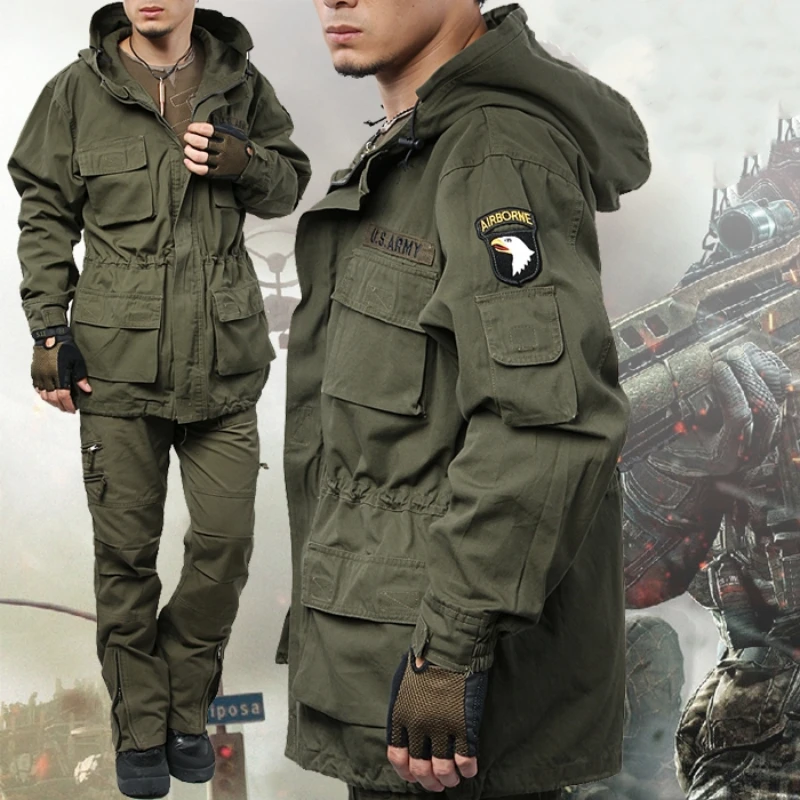 Outdoor Sport Windbreaker - Veste coupe-vent tactique polaire militaire américaine