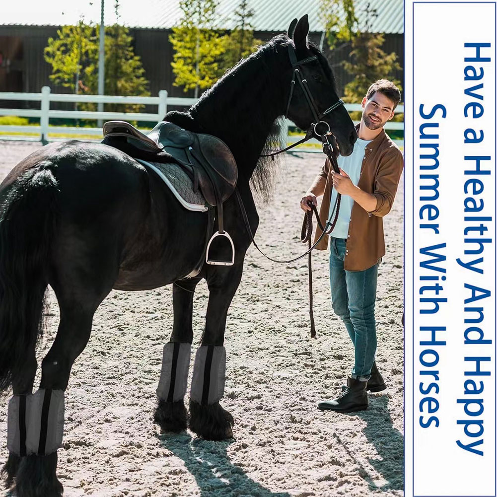 Brushing Boot Horse - 4 pièces de protège-jambes en maille