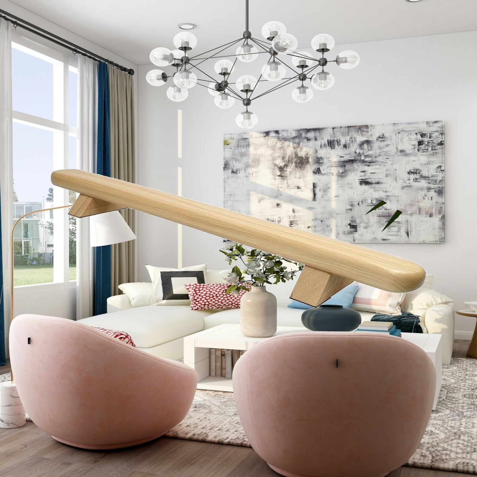 Gymnastic Bar Home - Barre de gymnastique en bois avec