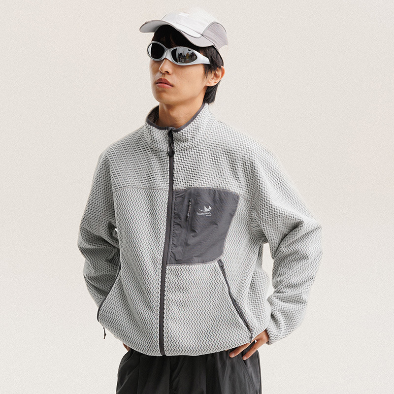 Veste polaire à rayures ondulé - Outdoor Sport Coat avis et prix