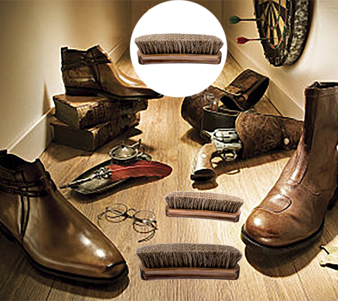 Brosse à chaussures en bois, b - Brushing Boot Horse avis et prix